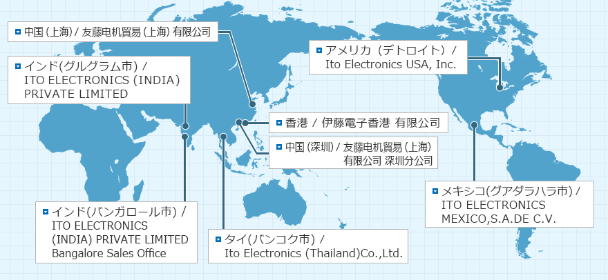 営業拠点案内（海外）